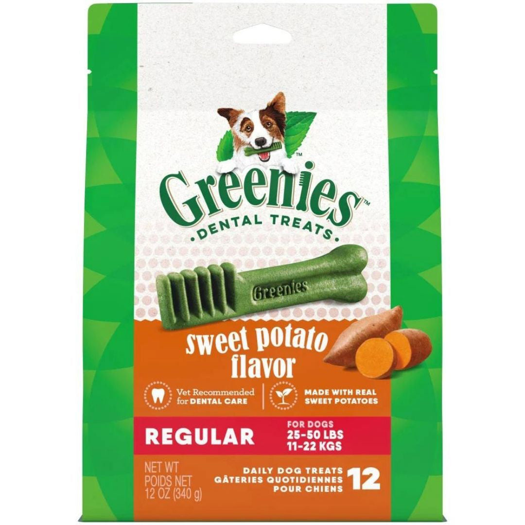 Greenies Dog Dental Treats Regular, Sweet Potato, 1ea/12 oz, 12 ct