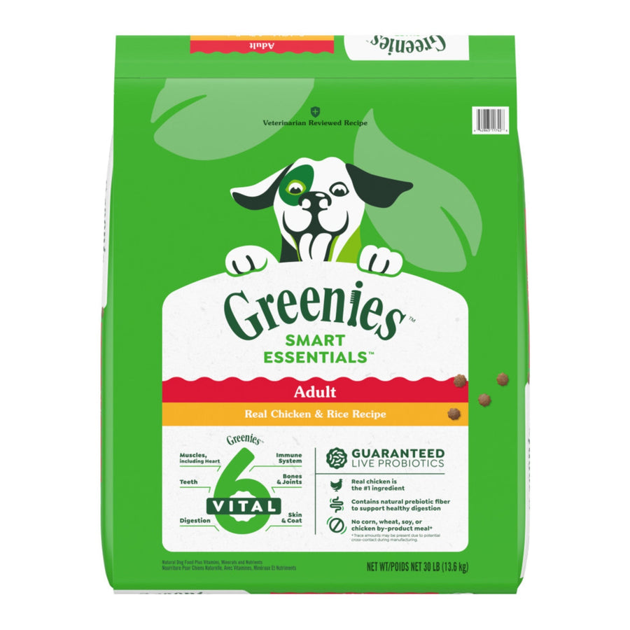 Greenies Smart Essentials Adult Dry Dog Food Chicken & Rice 30lbs