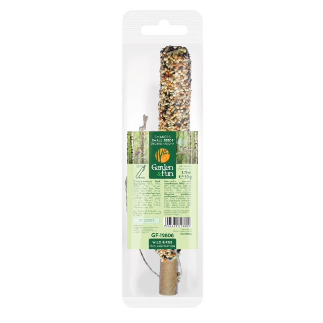 A & E Cages Smakers Garden Fun Small Seed Food Stick for Wild Birds 20ea/1.76oz.