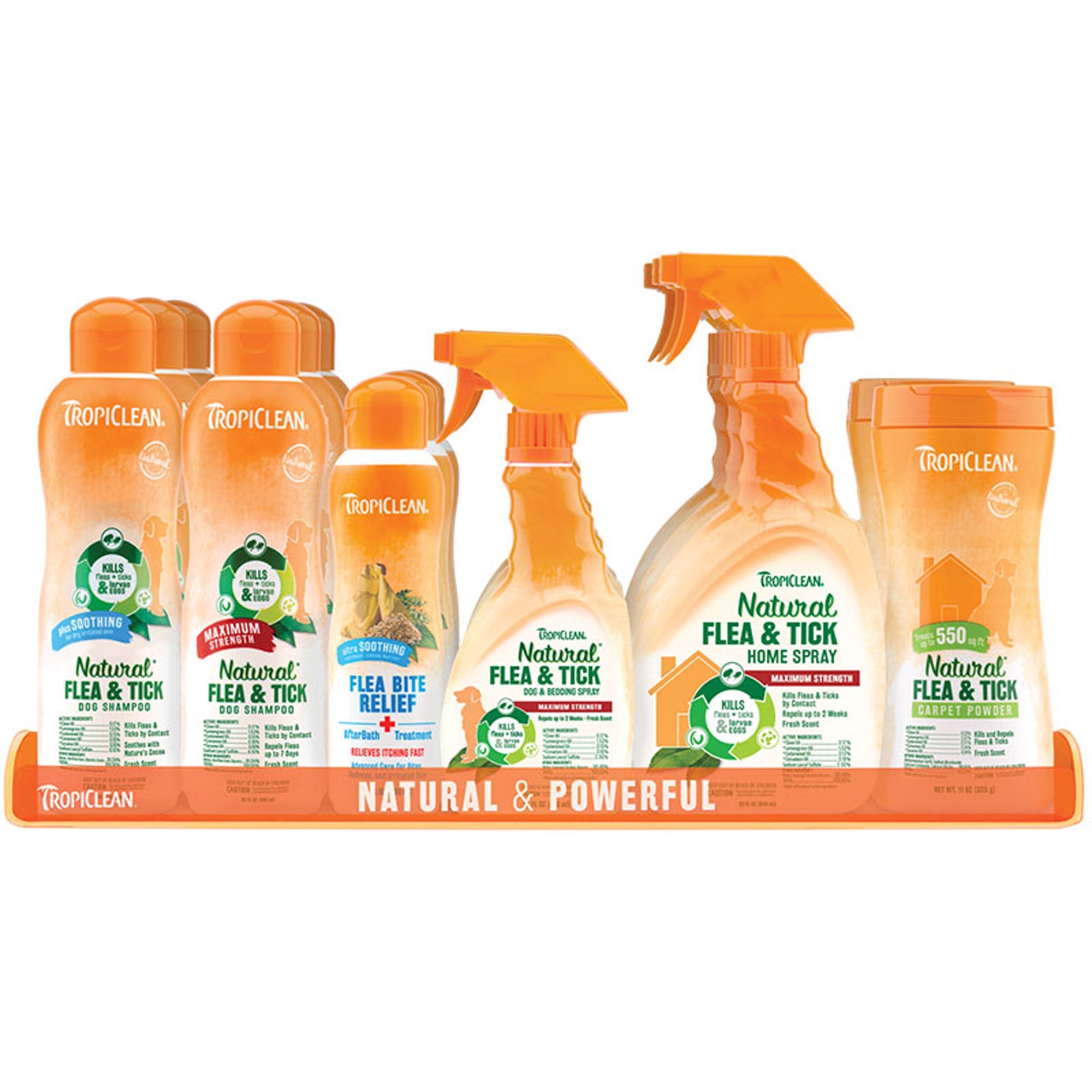 TropiClean Natural Flea & Tick Counter Display 1ea/15Pc