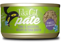 Tiki Pet Cat Luau Pate Ahi Tuna and Mackerel 2.8oz. (Case of 12)