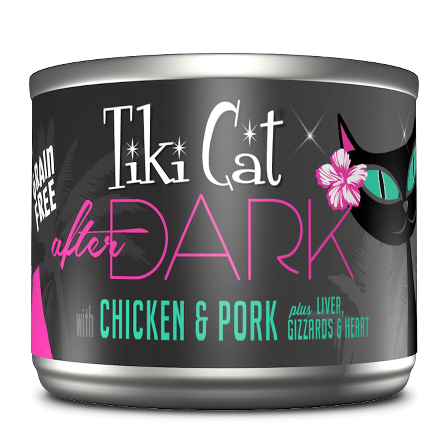 Tiki Pets Cat After Dark Chicken Pork 5.5oz.(Case of 8)