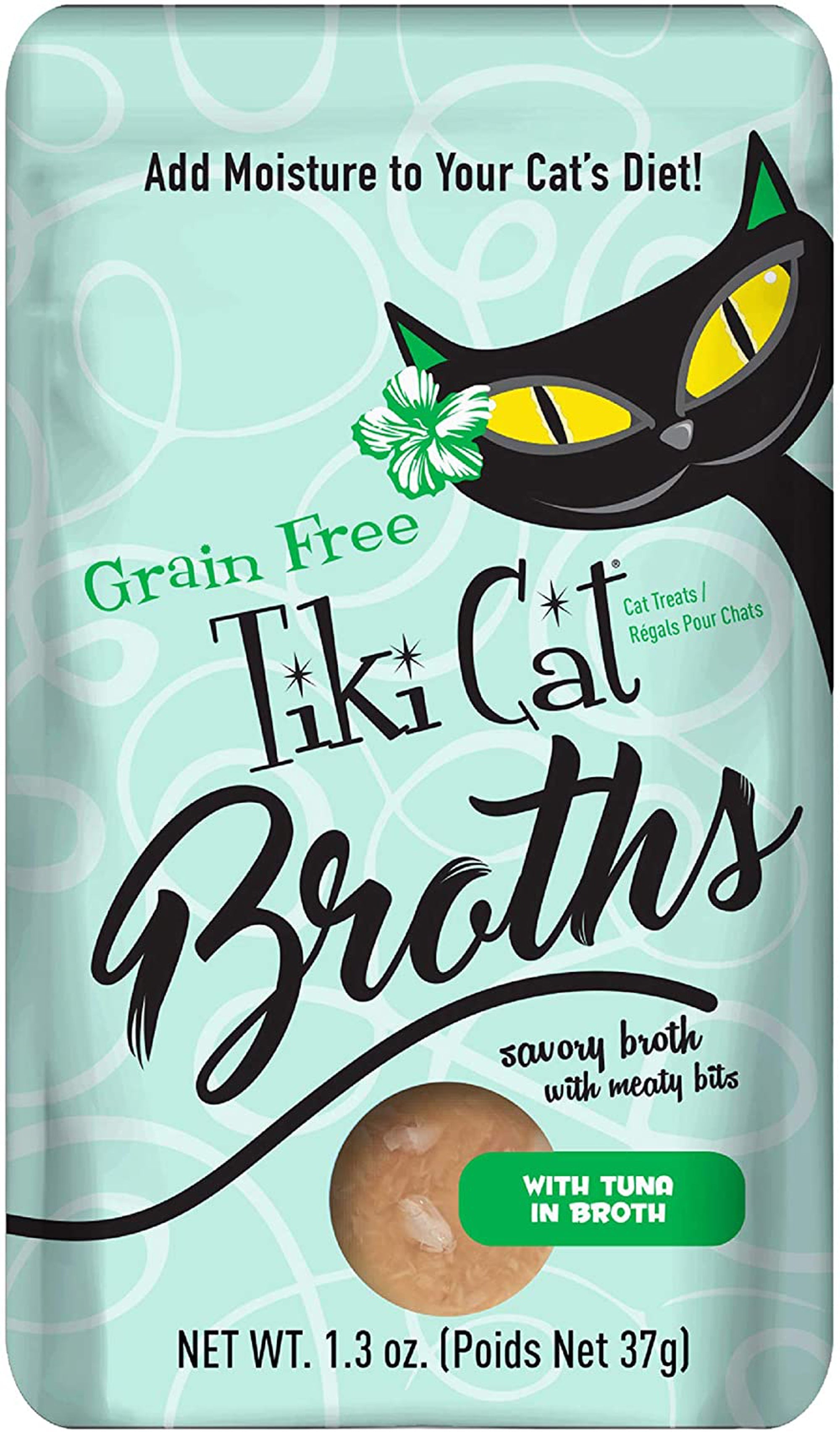 Tiki Pets Cat Broth Tuna 1.3oz. Pouch (Case of 12)