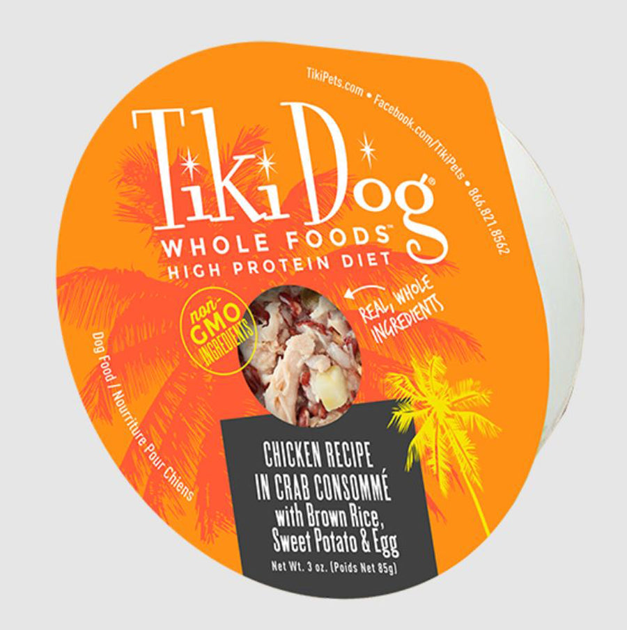 Tiki Pet Dog Luau Chicken Crab Consomme 3oz. (Case of 4)