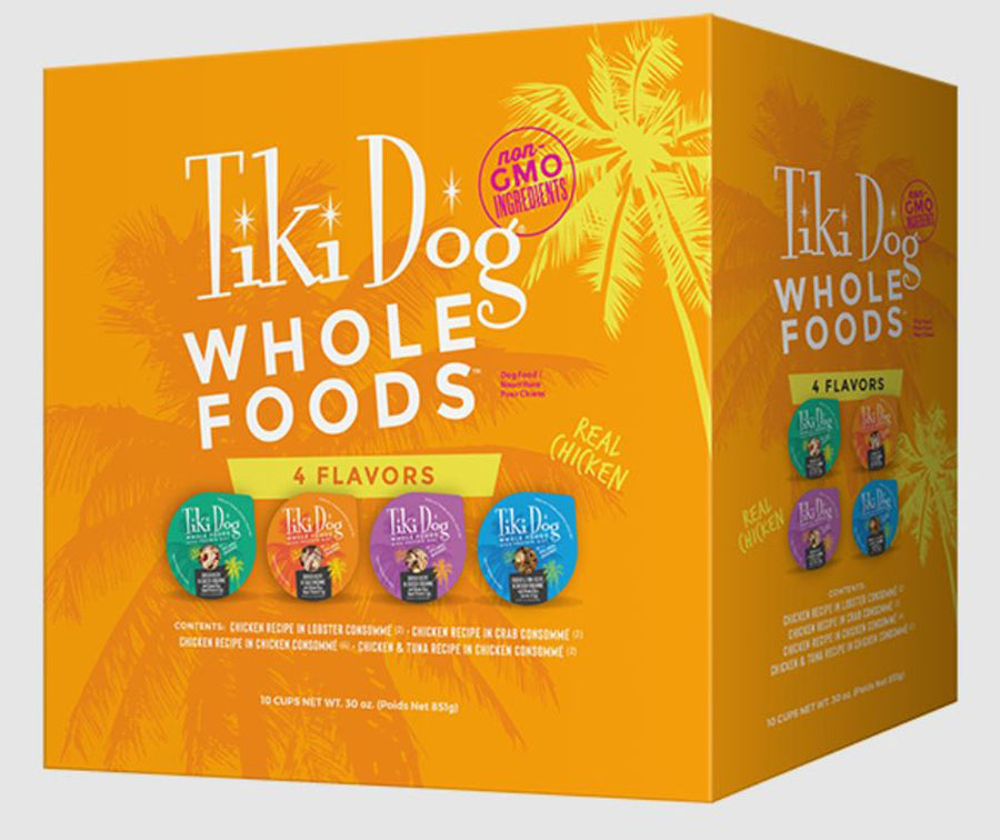 Tiki Pet Dog Wholefoods 3oz. Variety Pack (Case of 10)
