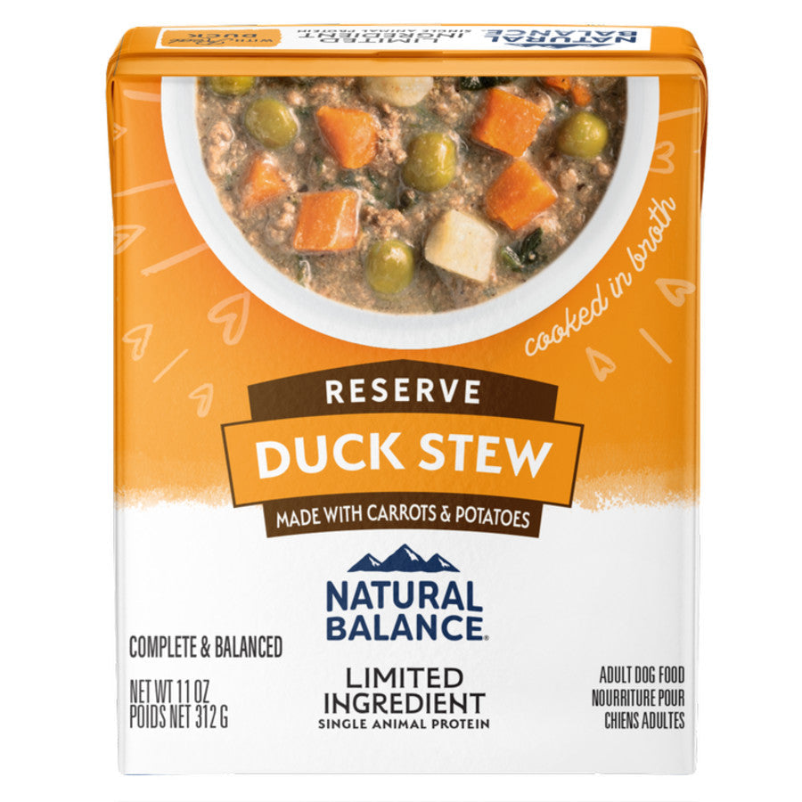 Natural Balance Pet Foods Limited Ingredient Reserve Stew Wet Dog Food Duck 11oz