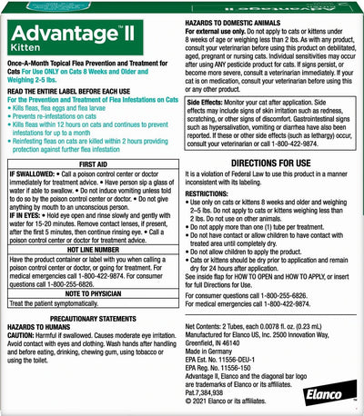 Advantage II Kitten Turquoise 2-Pack (3packs)