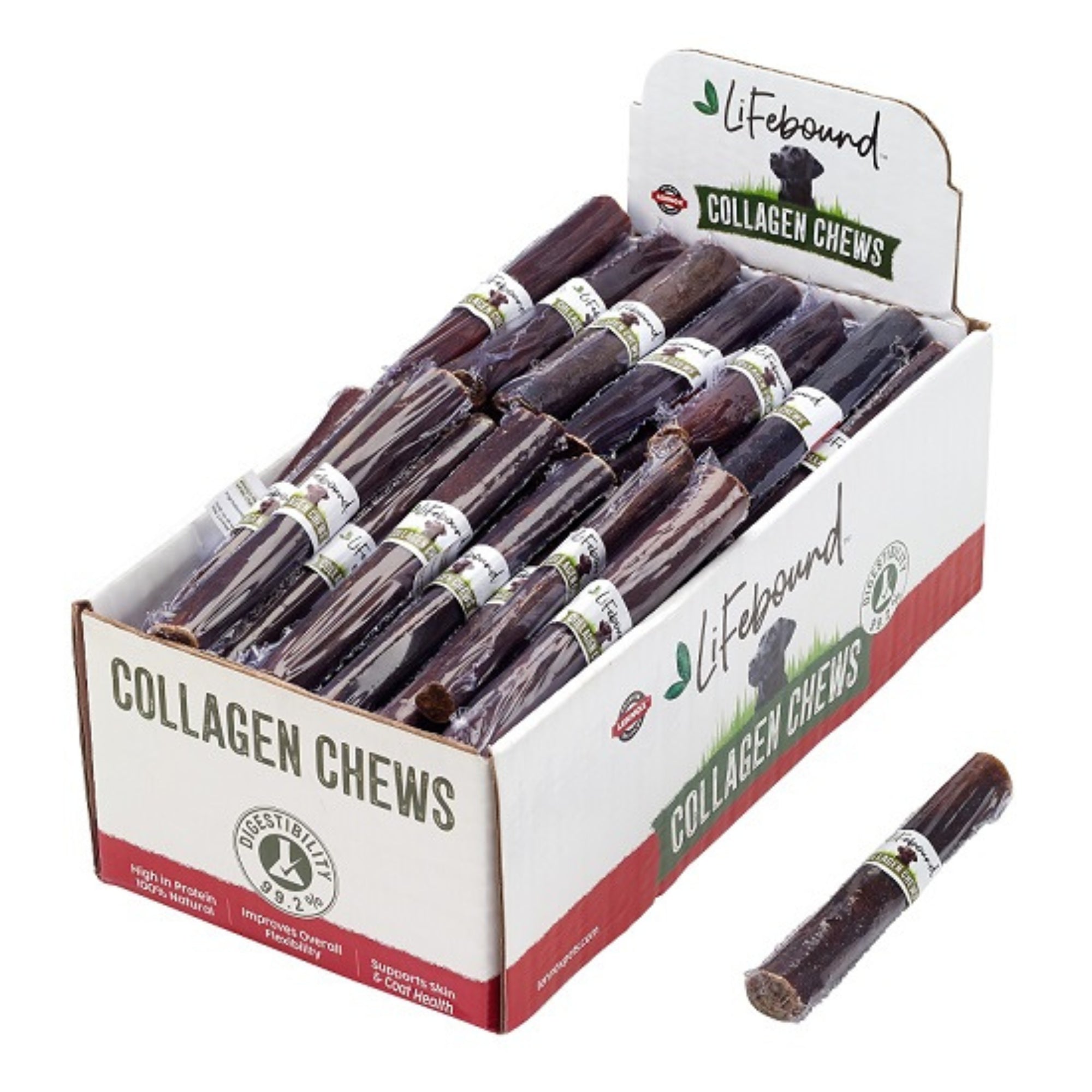 Lennox Lifebound Dog 12" Collagen Stick Display Box (Case of 40)