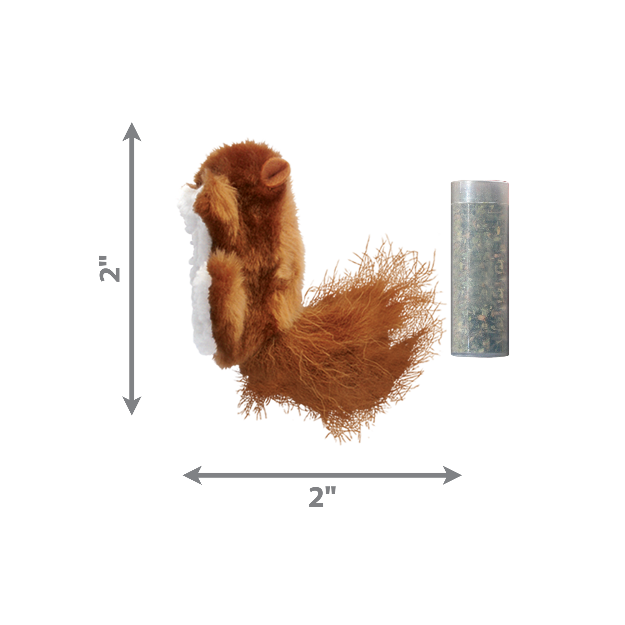 KONG Refillables Catnip Squirrel Cat Toy Brown 1ea/One Size