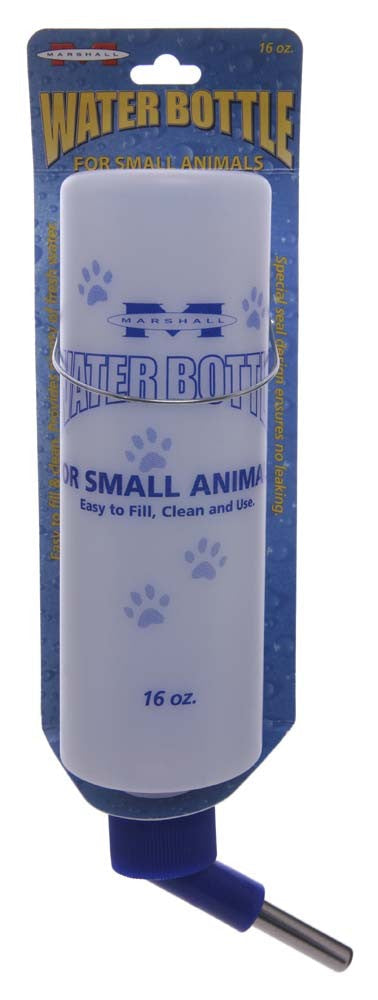 Marshall Pet Products Water Bottle for Small Animals Clear, Blue 1ea