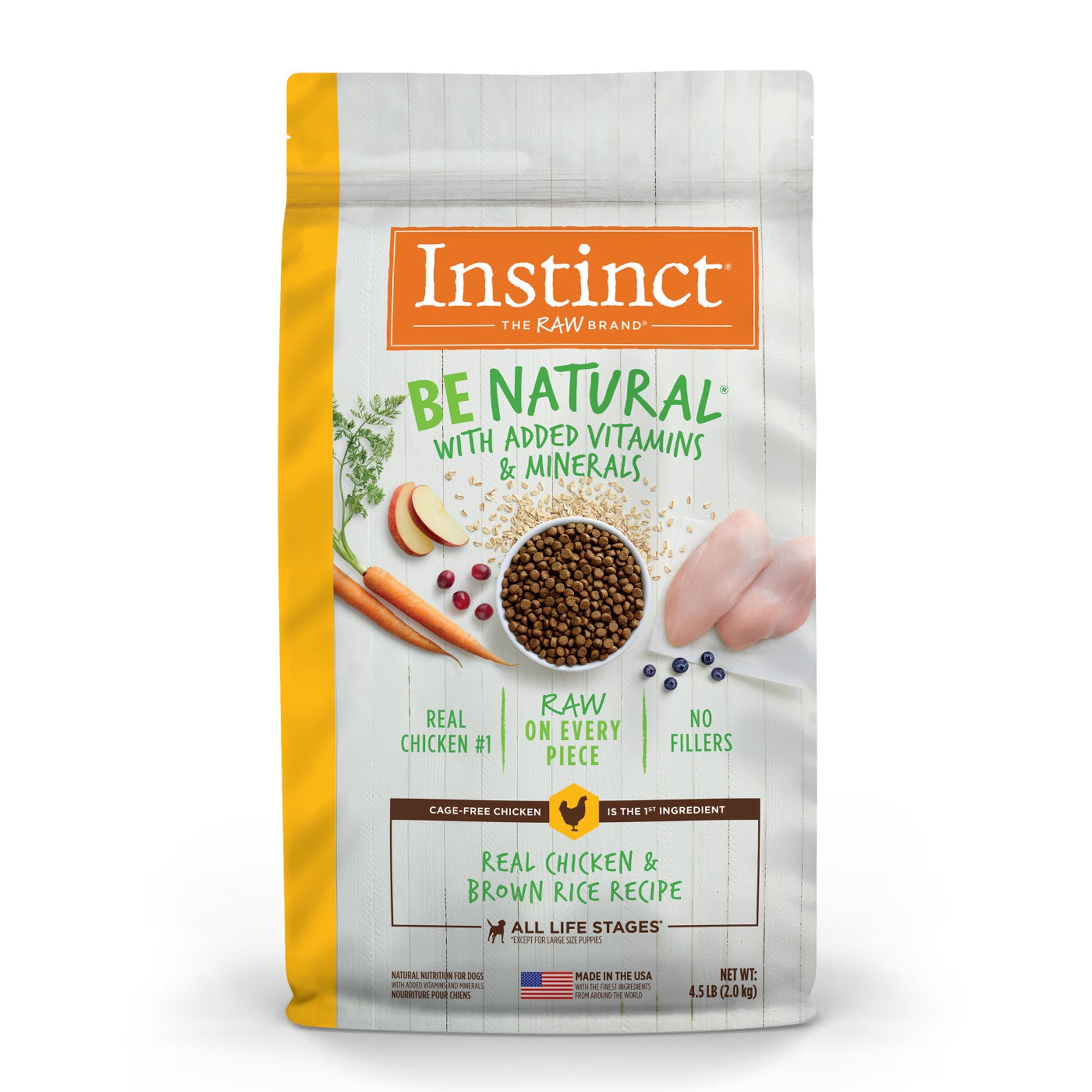 Natures Variety Instinct Be Natural Chicken Brown Rice 4.5Lb