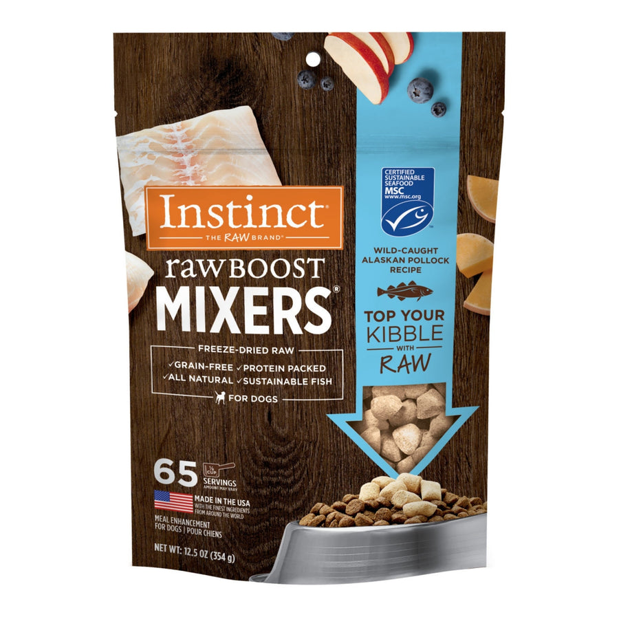 Natures Variety Instinct Raw Boost Mixers Dog Freeze-dried 12.5oz. Alaskan Pollock Topper