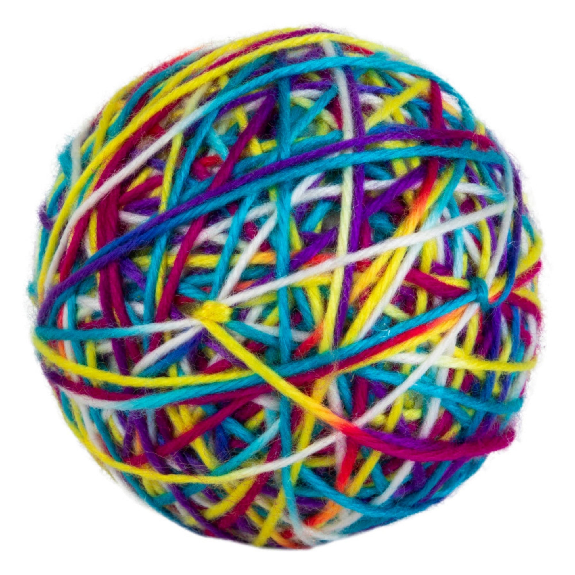 Pet Zone Products Knitty Kitty Rattle Yarn Ball Cat Toy SM (2 pack)