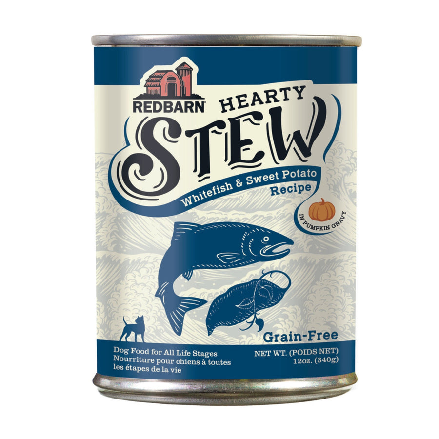 Redbarn Pet Products Hearty Stew All Life Stages Canned Dog Food Whitefish & Sweet Potato 12oz