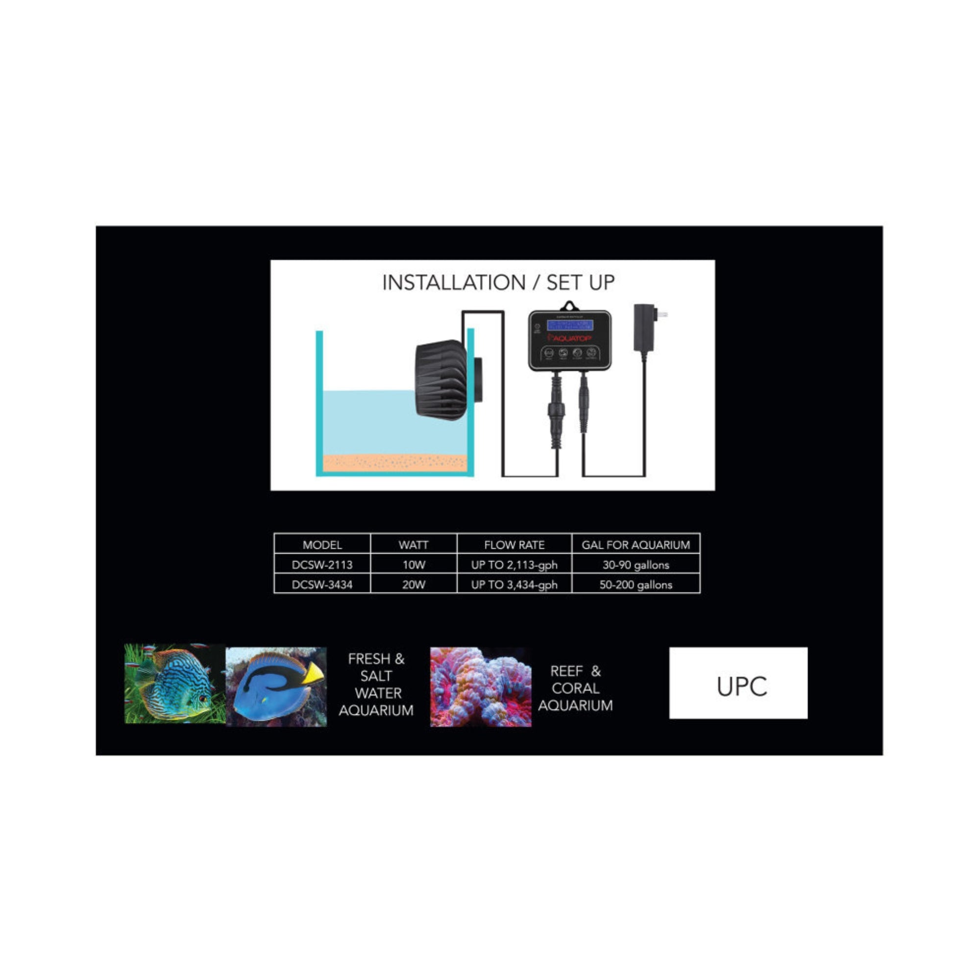 Aquatop Forza DC Wave Maker Pump 20w 3434gph