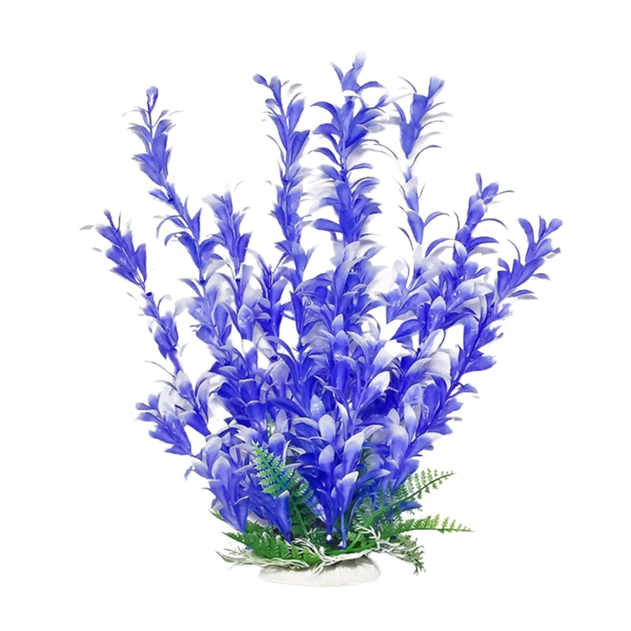 Aquatop Bacopa Aquarium Plant with Weighted Base Blue, White, 1ea/12 in