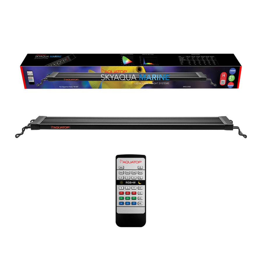 Aquatop SkyAqua Marine LED Light Fixture with IR Remote 21 watt 24-30 inch