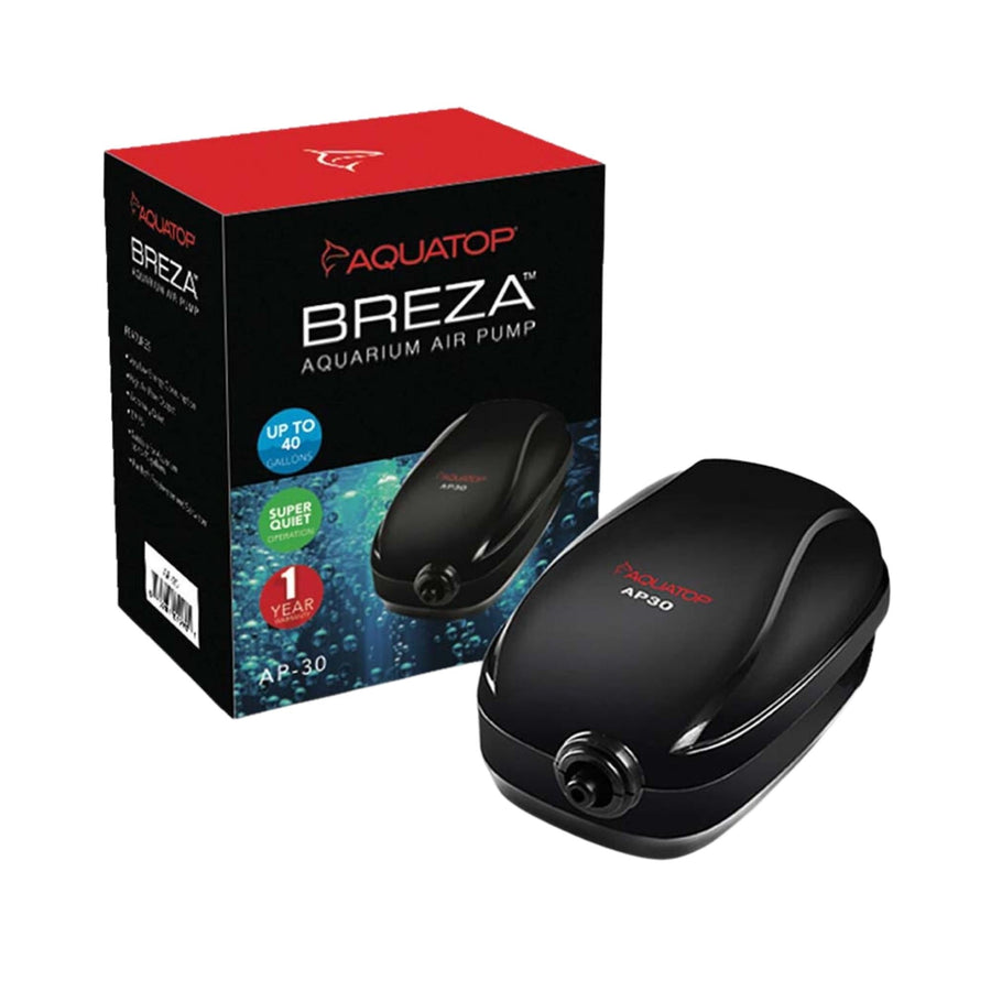 Aquatop BREZA AP-30 Aquarium Air Pump Up to 40gal Black