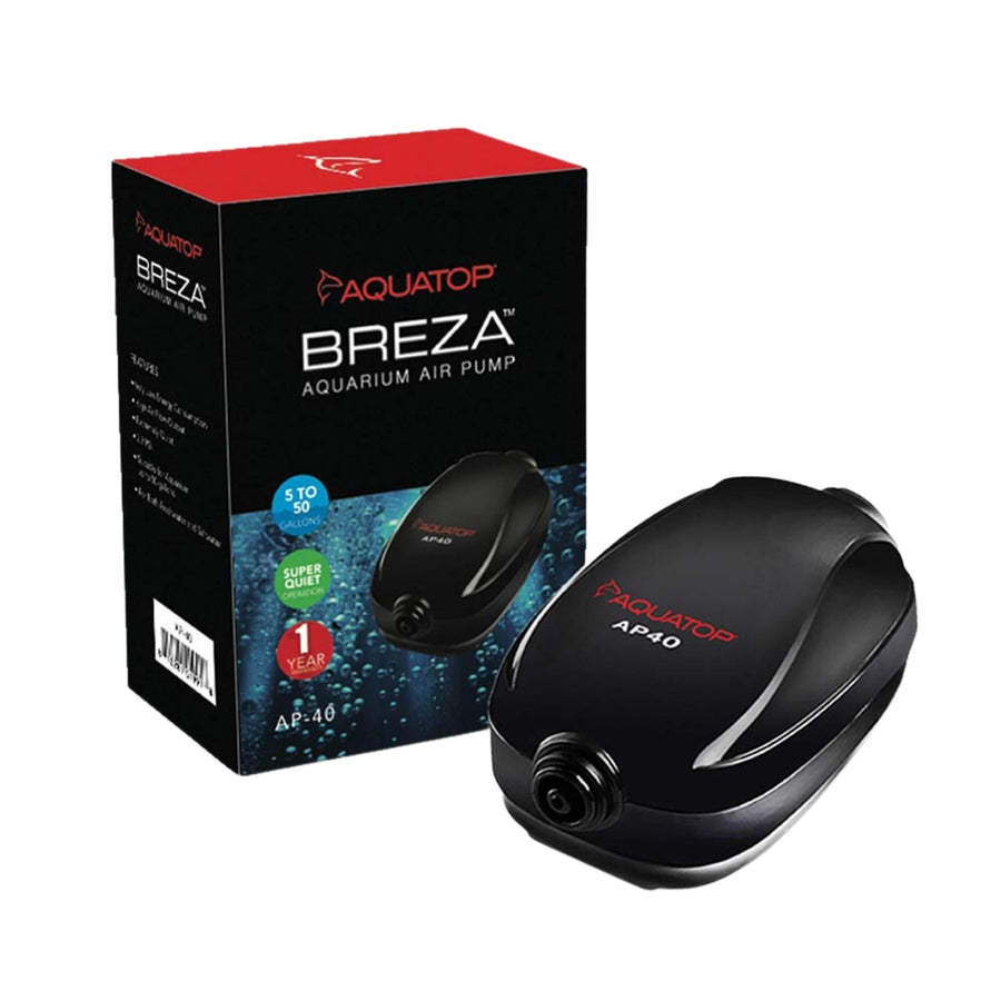 Aquatop BREZA AP-40 Aquarium Air Pump Up to 50gal Black