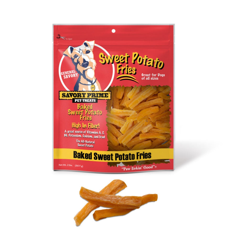 Savory Prime Baked Sweet Potato Fries Dog Treat /32oz. (2 pack)
