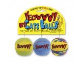 Yeowww My Cats Ball Catnip Toy MultiColor, 2 in, 3 pk