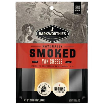 Barkworthies Smoked Yak Cheese Dog Treat 1ea/LG/2 ct