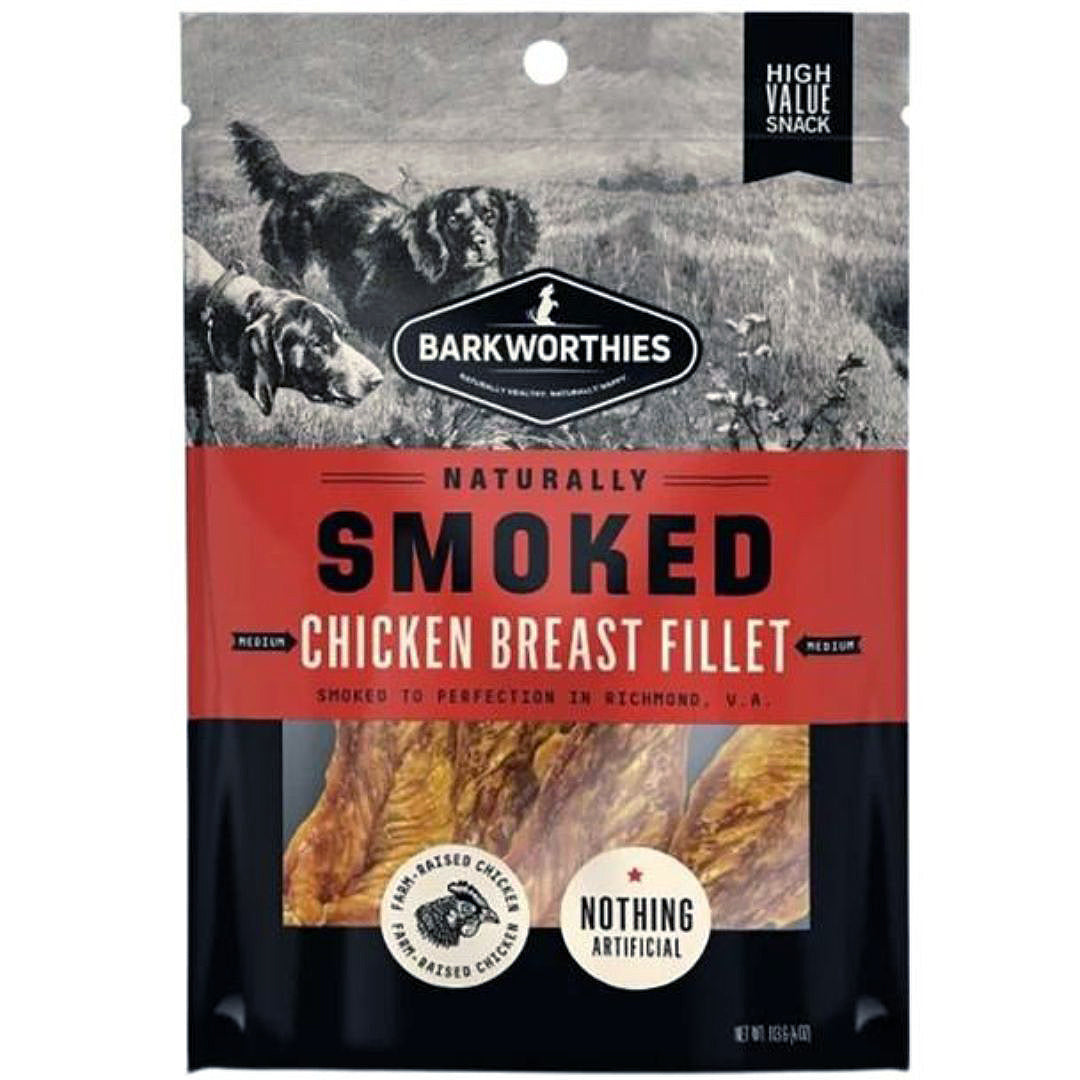 Barkworthies Smoked Chicken Breast Fillet Dog Treat 1ea/MD, 4 oz