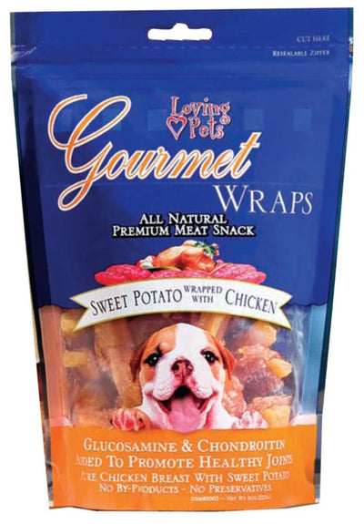 Loving Pets Gourmet Wraps Dog Treat Sweet Potato Chicken, 1ea/8 oz