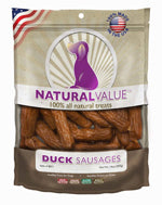 Loving Pets Natural Value Sausages Dog Treats Duck, 1ea/13 oz