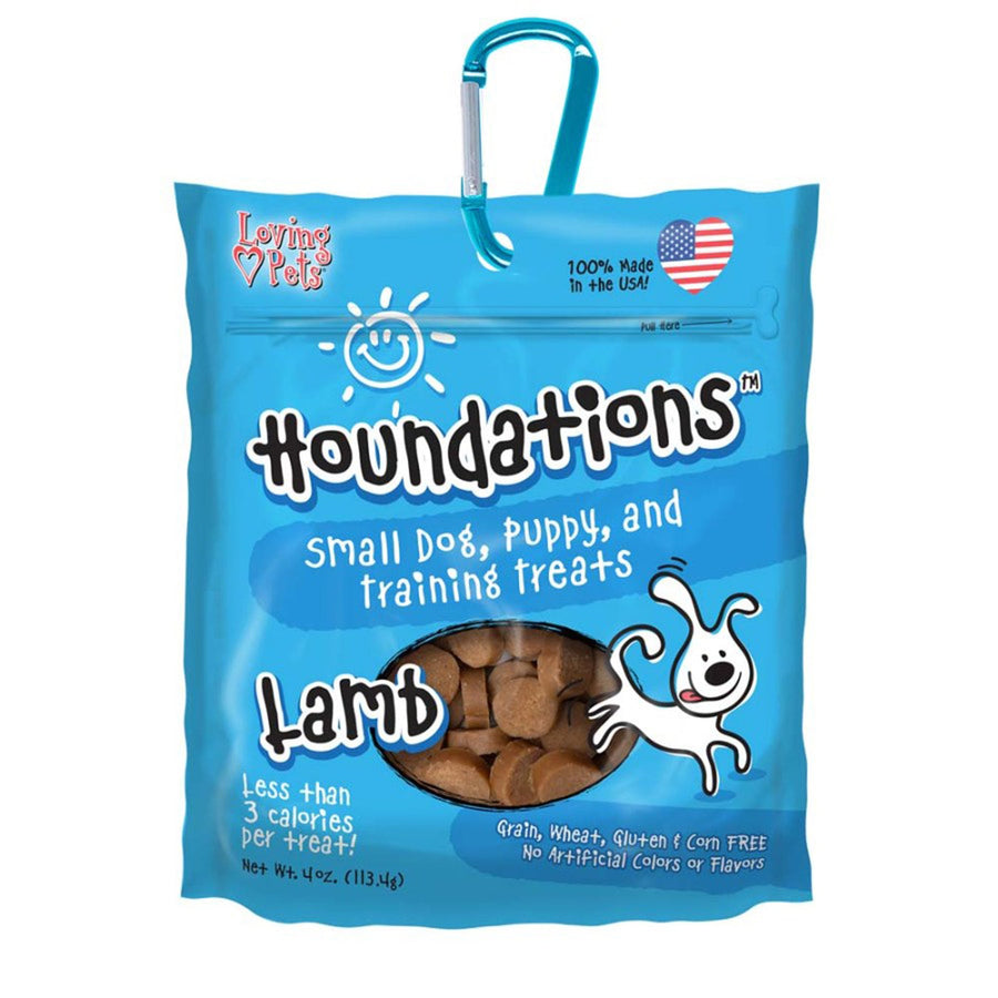 Loving Pets Houndations Small Dog Puppy Training Treats Lamb, 1ea/4 oz