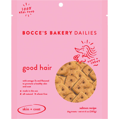 Bocces Dog Soft Chews Good Hair 6oz