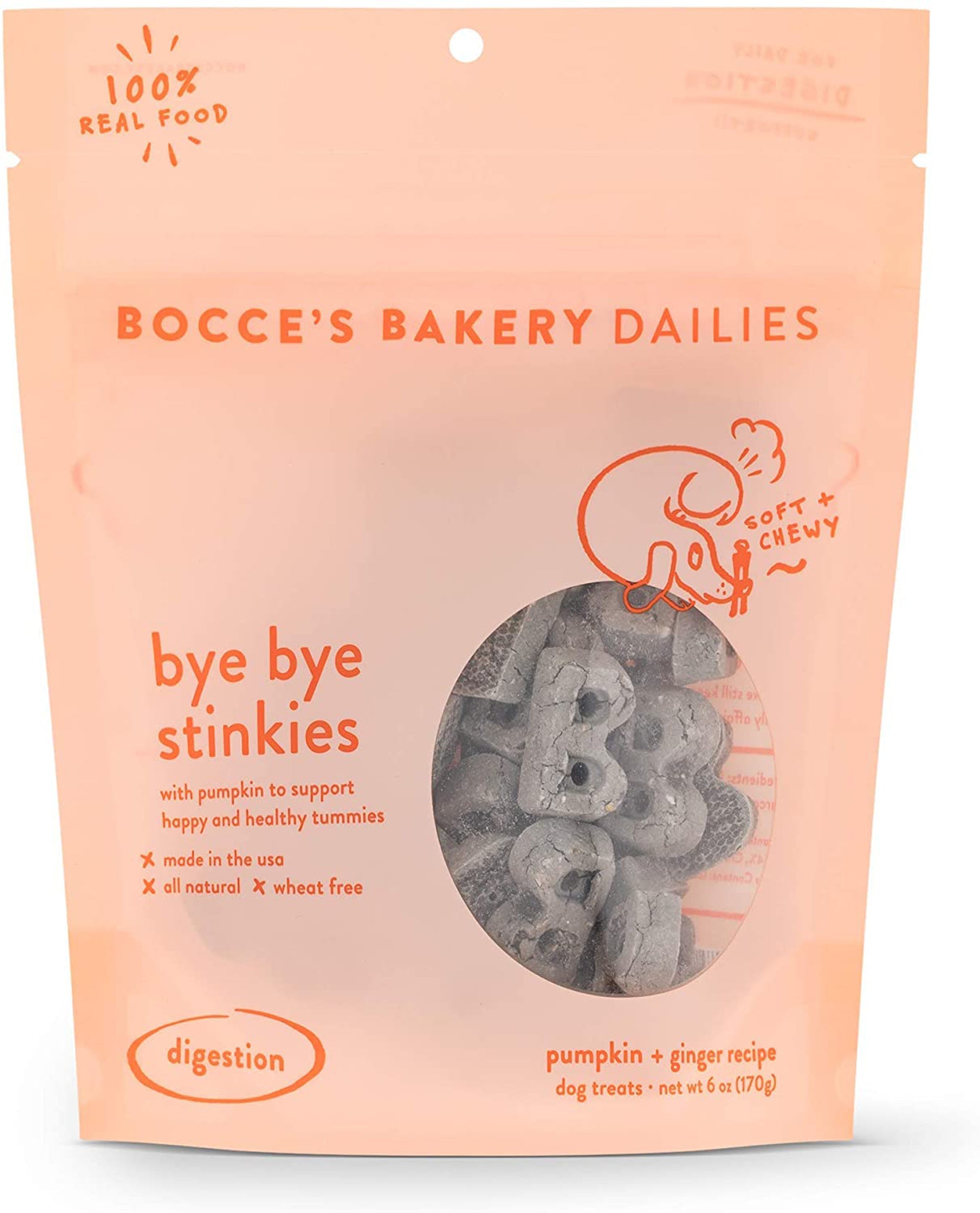 Bocces Dog Soft Chews Bye Bye Stinkies 6oz
