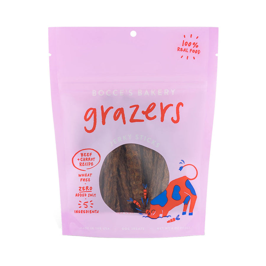 Bocces Dog Grazers Beef 4 oz