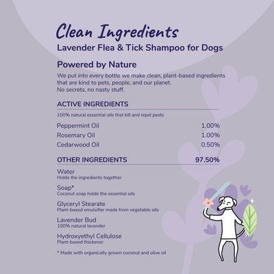 Kin+Kid Flea/Tick Lavender Shampoo 12oz.
