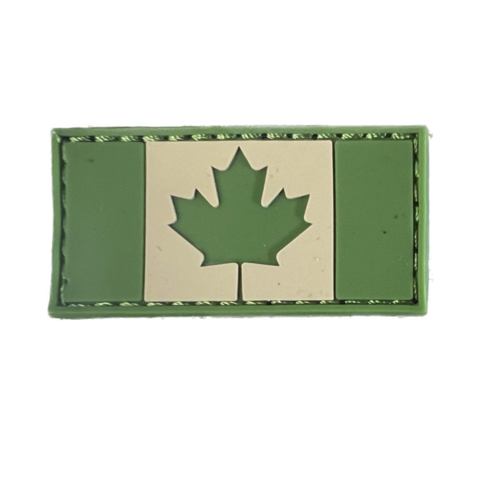 Boss Dog Tactical Collar Patch Green Canadian Flag, One Size