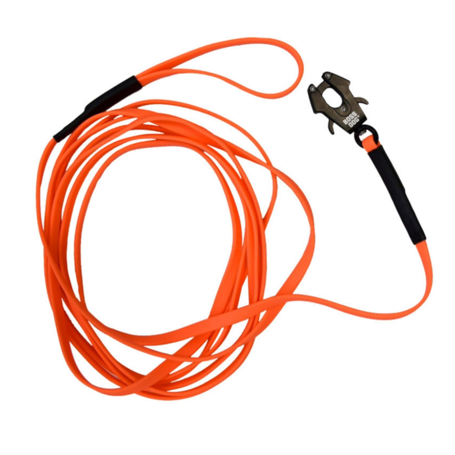Boss Dog Tactical TPU Dog Leash Hunter Orange, 1ea/20 ft