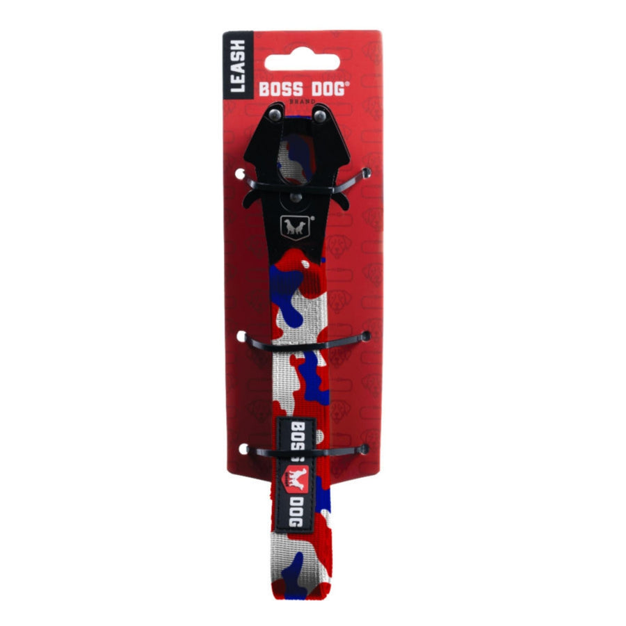 Boss Dog Tactical Dog Leash Red, White, Blue, 1ea/6 ft
