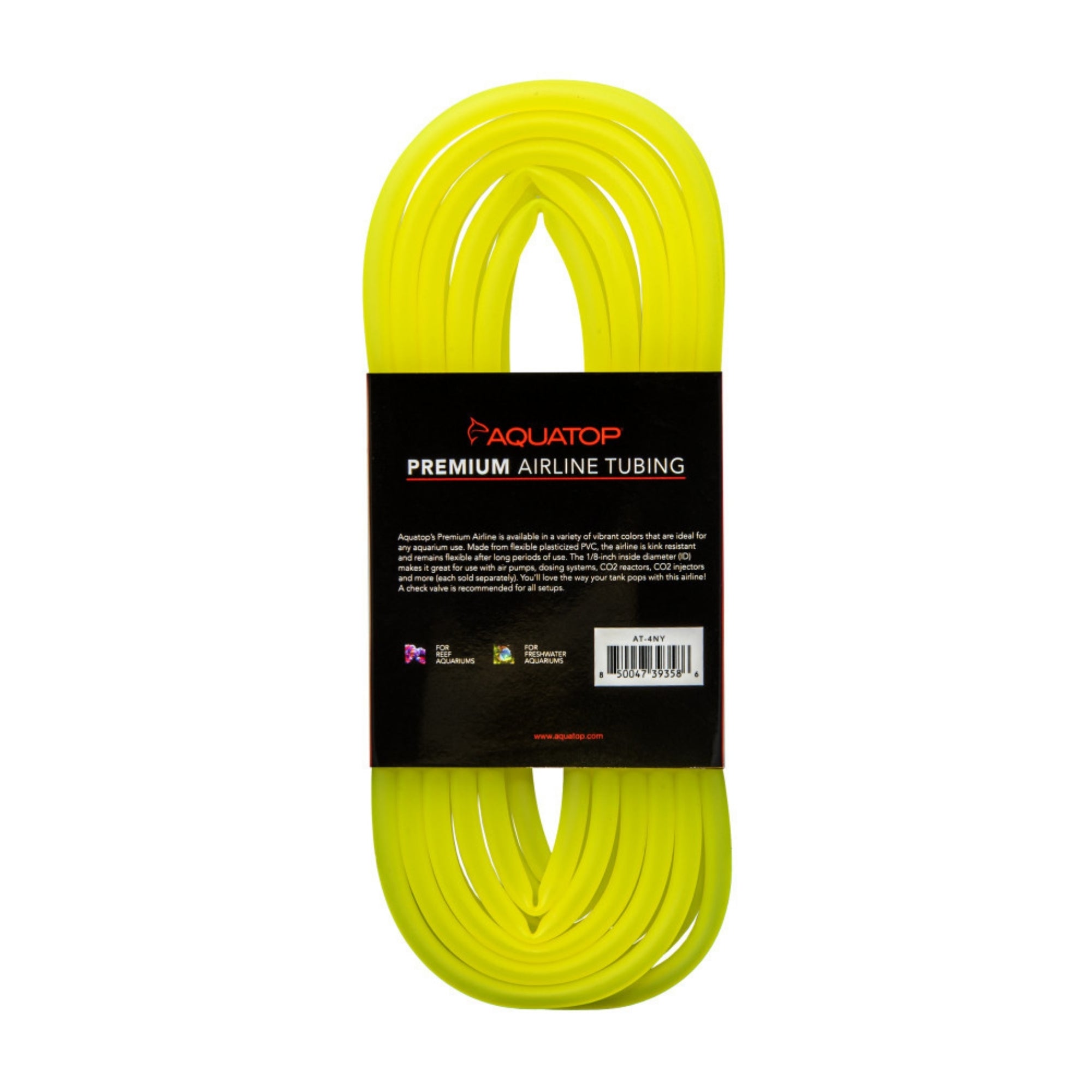 Aquatop Airline Tubing Neon Yellow 13ft