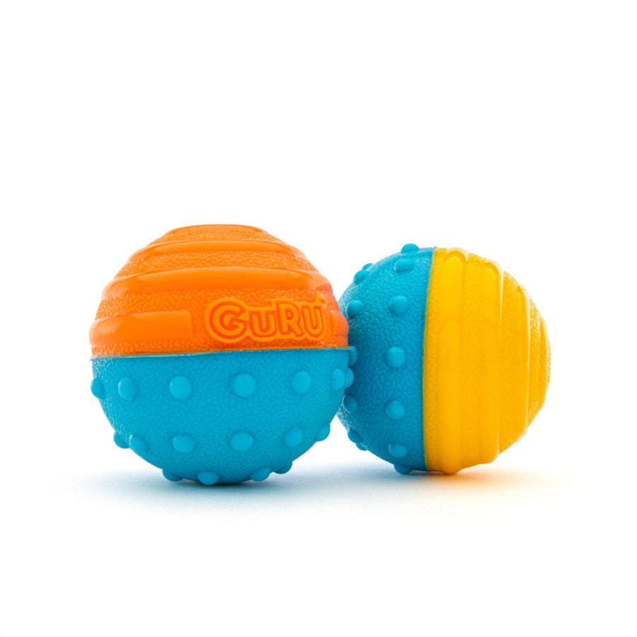 GURU Crunch Squeak Ball Dog Toy 1ea/MD, 2 pk