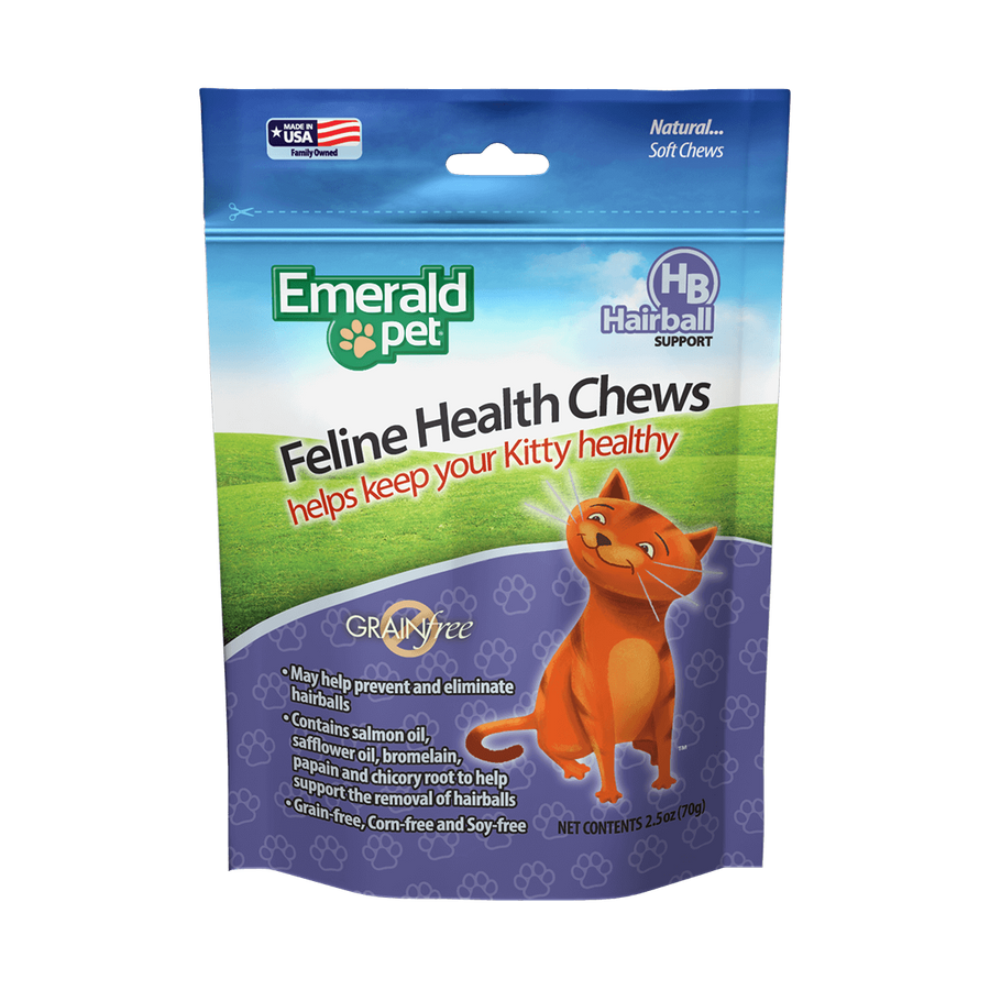 Emerald Pet Hairball Formula Chicken Flavor Cat Chews 1ea/2.5 oz