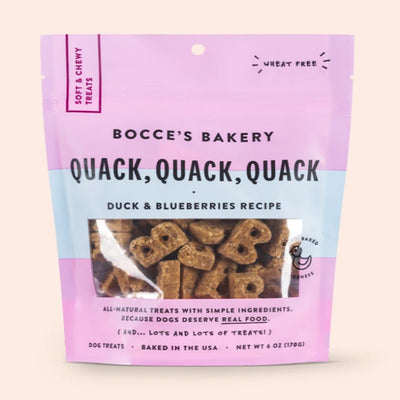Bocces Bakery Dog Soft And Chewy Quack Quack 6oz