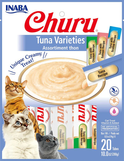 Inaba Cat Churu Tuna 5oz. Variety Bag (20 Count)