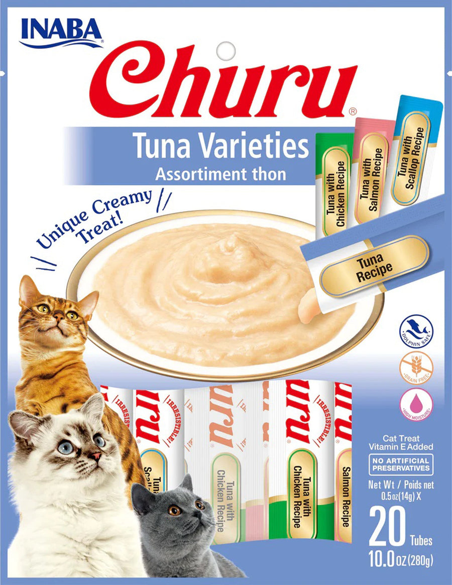 Inaba Cat Churu Tuna 5oz. Variety Bag (20 Count)