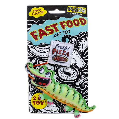 Fuzzu Gator & Pizza Cat Toy