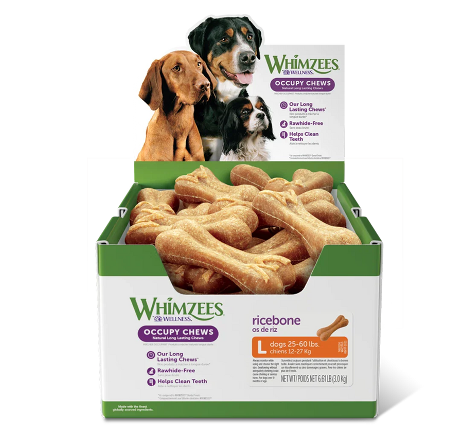 Whimzees Bulk Box Ricebone 50 Count