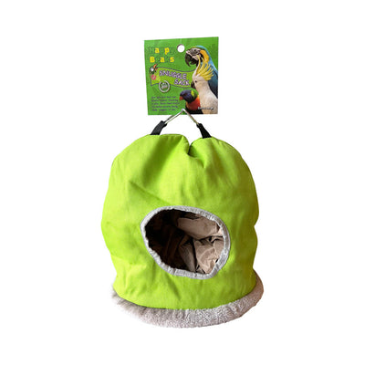 A & E Cages Happy Beaks Snuggle Sack Bird Hut Assorted 1ea/XL