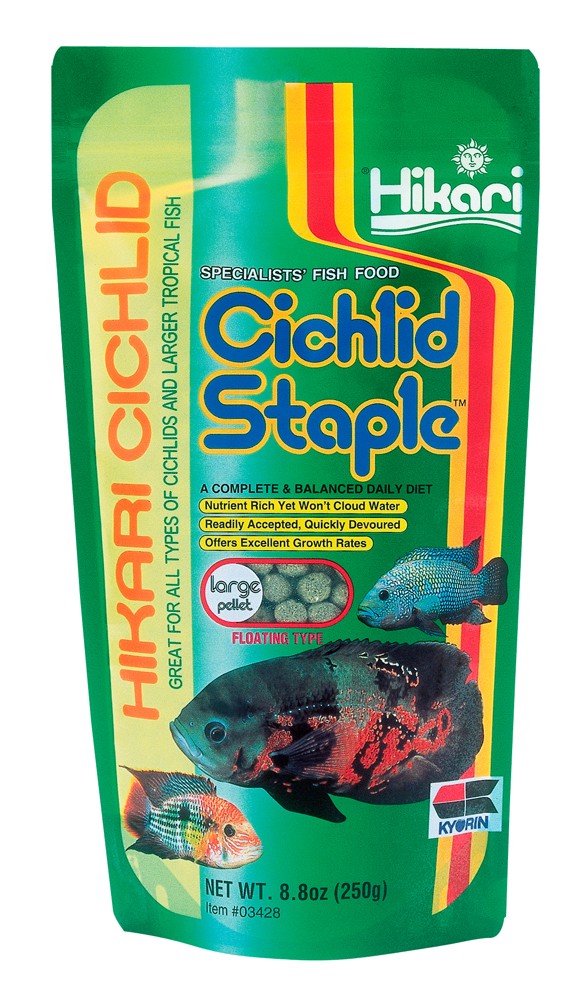 Hikari USA Cichlid Staple Pellets Fish Food 8.8 oz Large