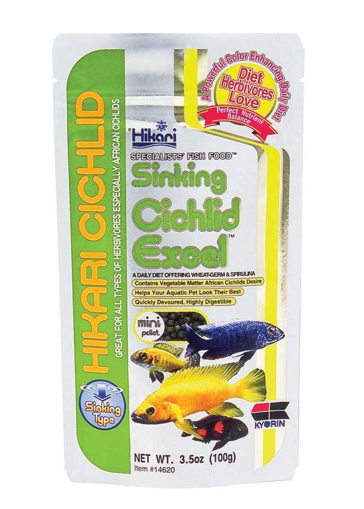 Hikari USA Cichlid Gold Sinking Pellets Fish Food 2.2 lb Mini