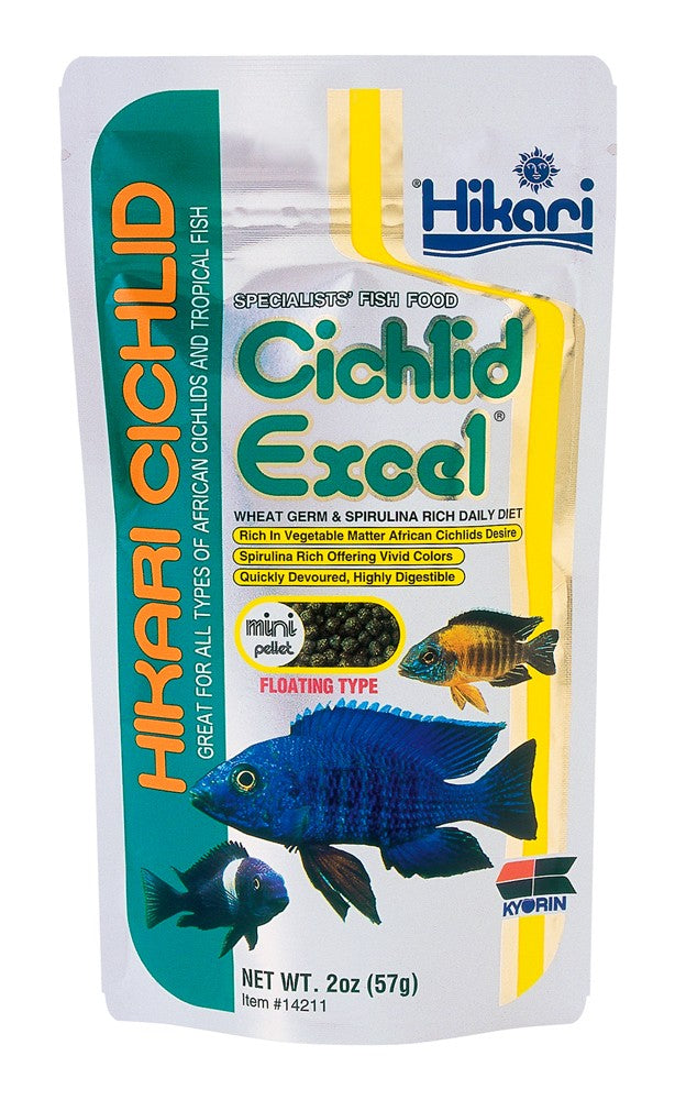 Hikari USA Cichlid Excel Pellets Fish Food 2 oz Mini