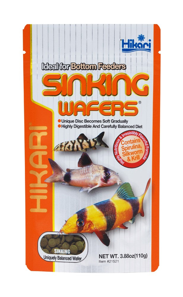 Hikari USA Sinking Wafers Rapidly Sinking Wafer Fish Food 3.88 oz
